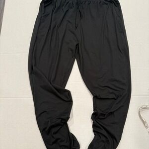 Showitty Black Jogger Pants Women's XL High Waist Drawstring Pockets TikTok